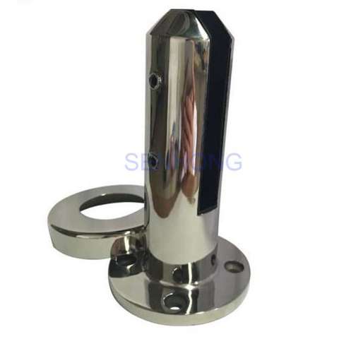 Glass Spigot Hardware with Square Base Plate